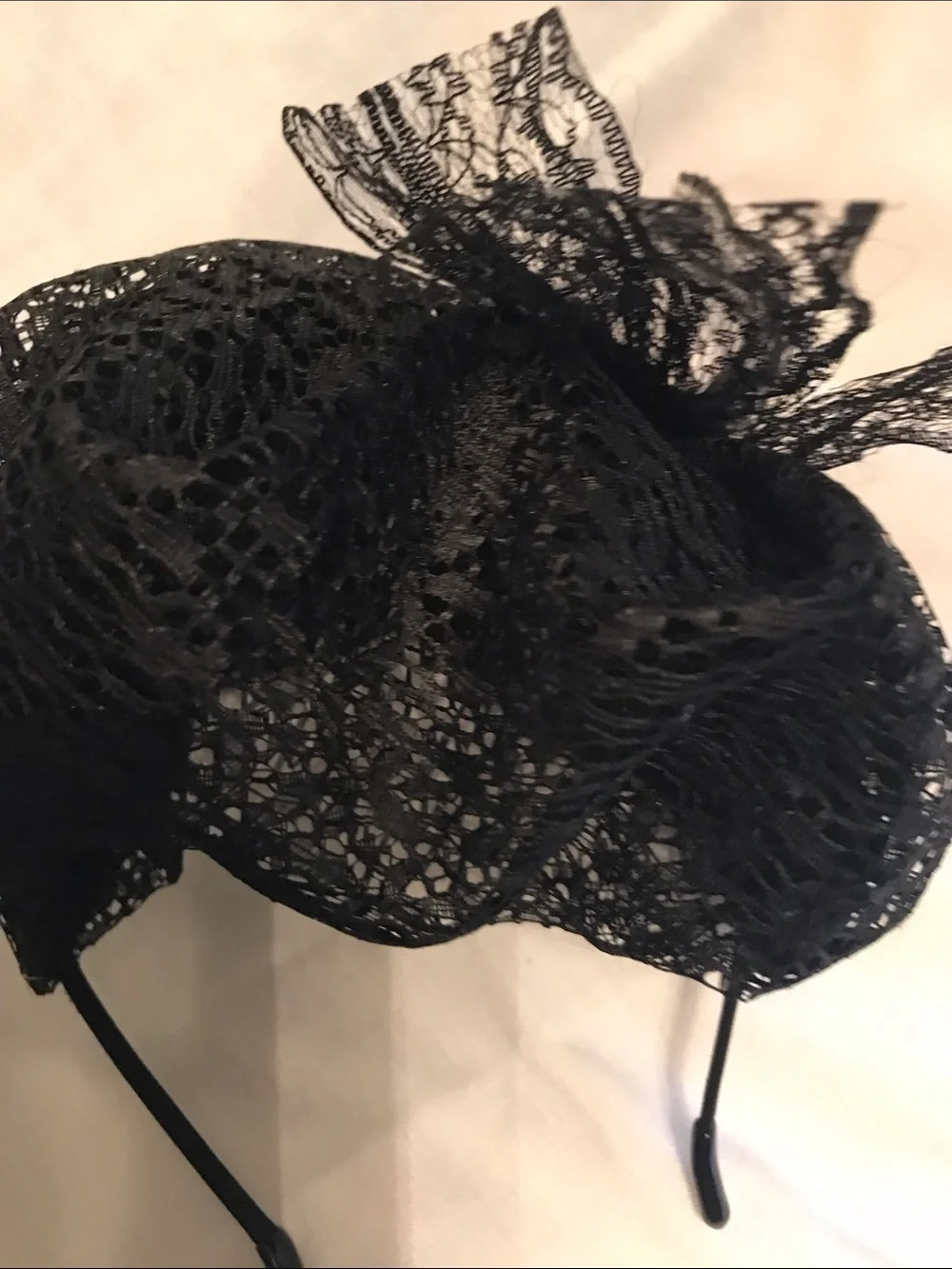 Black Lace Fascinator Headband - Women Accessories